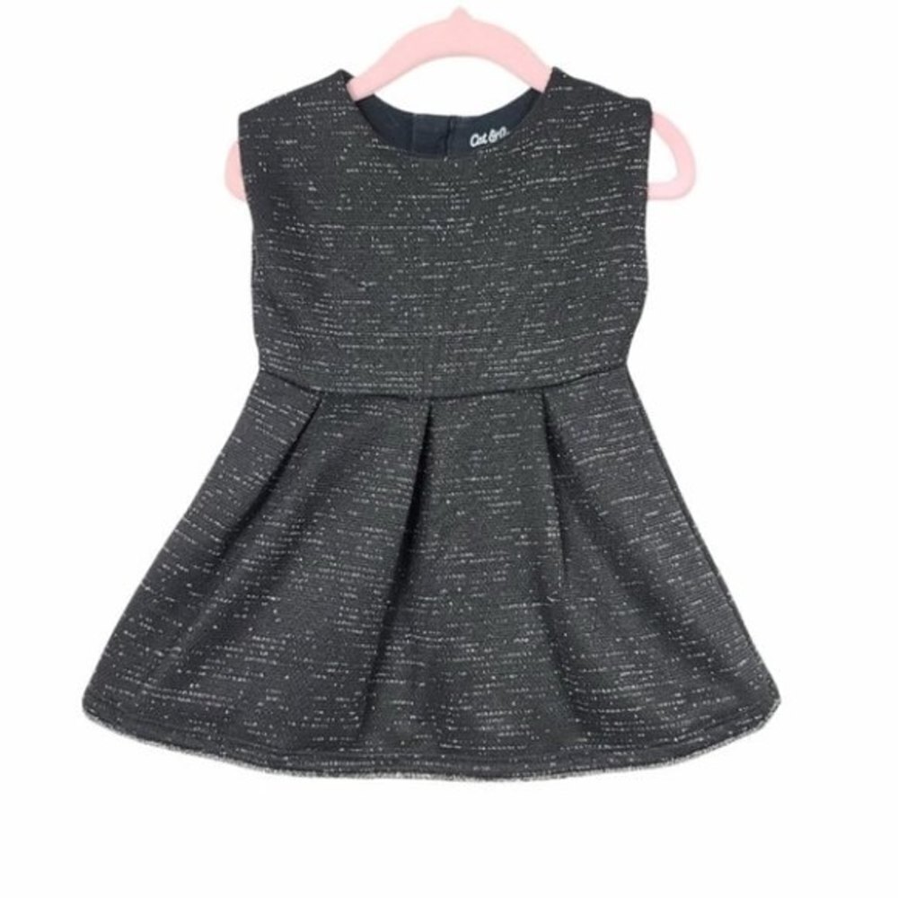 Cat & Jack Heathered Fit & Flare Dress 18M